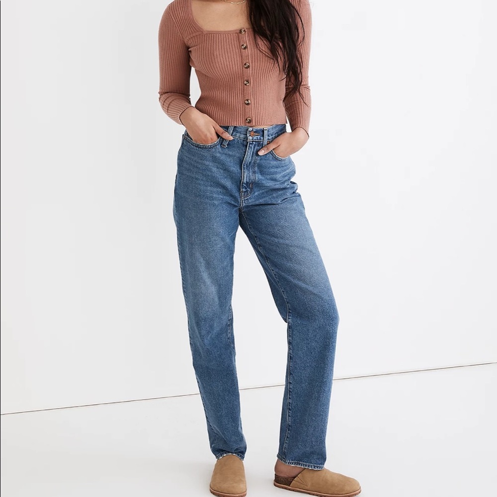 NWT Madewell Baggy Straight Jeans in Westmont Wash Size 26